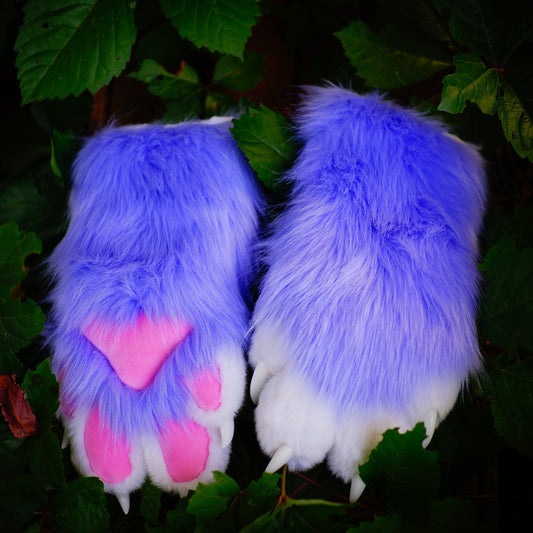 Lilac cat paws, Lilac fursuit paws, Fursuit gloves, Furry, Fursuit, furry gloves, furry paws, Furry art , ktcatvintage