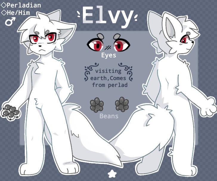 custom fursuit head for Winter Elvy