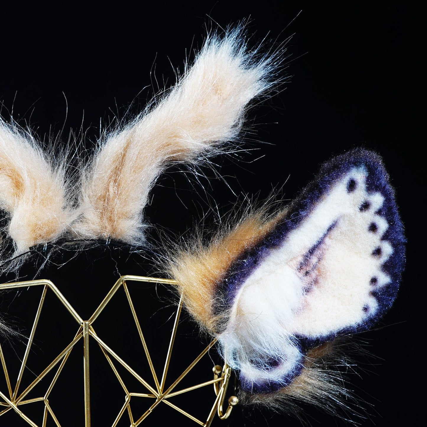 Moth Costume Headdress Headpiece, Emperor Moth headband, Butterfly headband, Handmade Costume, Halloween costume, furry headband