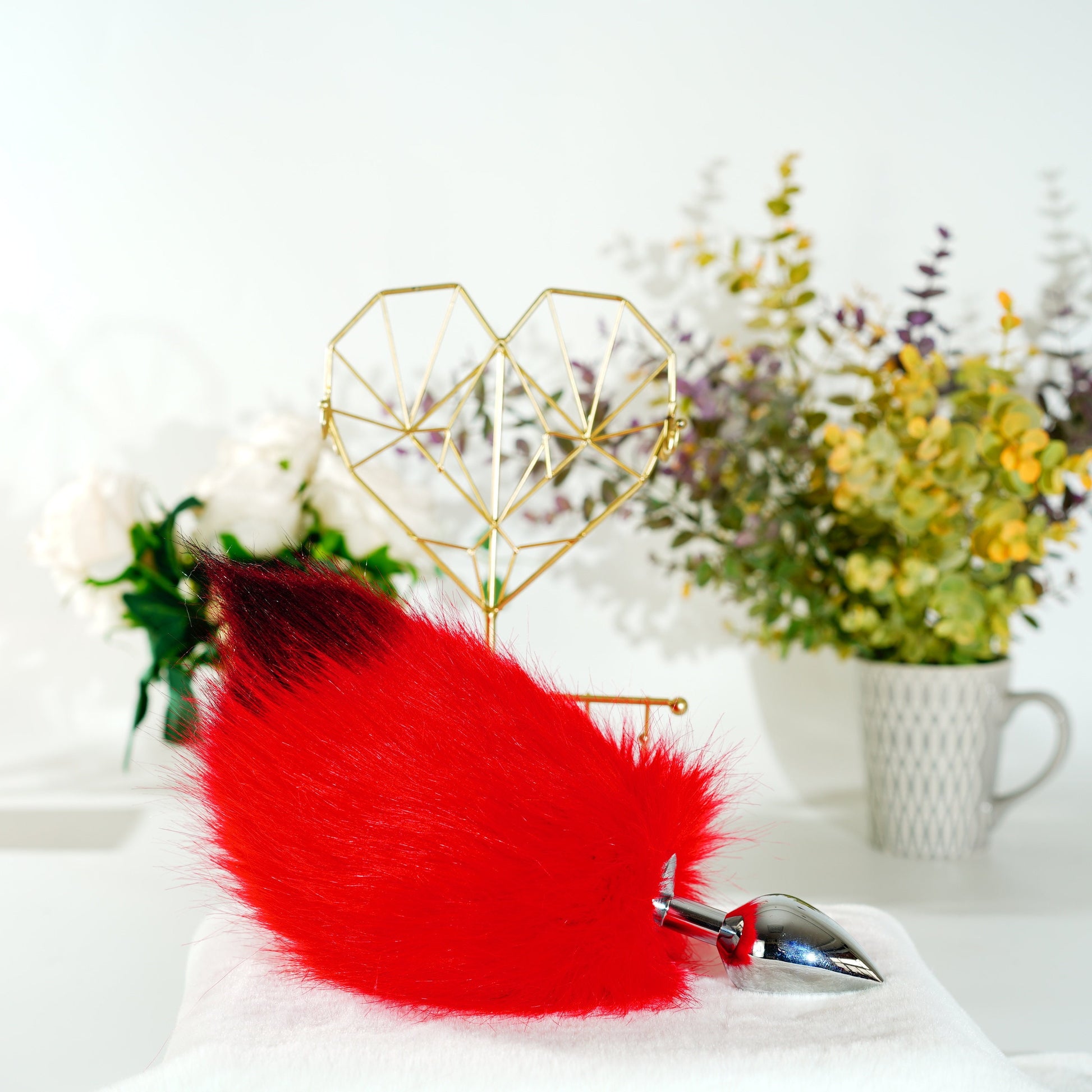 Kawaii Red devil ears, Hellfire ear, Ears headband, Flame ear, Devil ears,faux fur ears, Flame ear headband, faux fur ears, custom ears