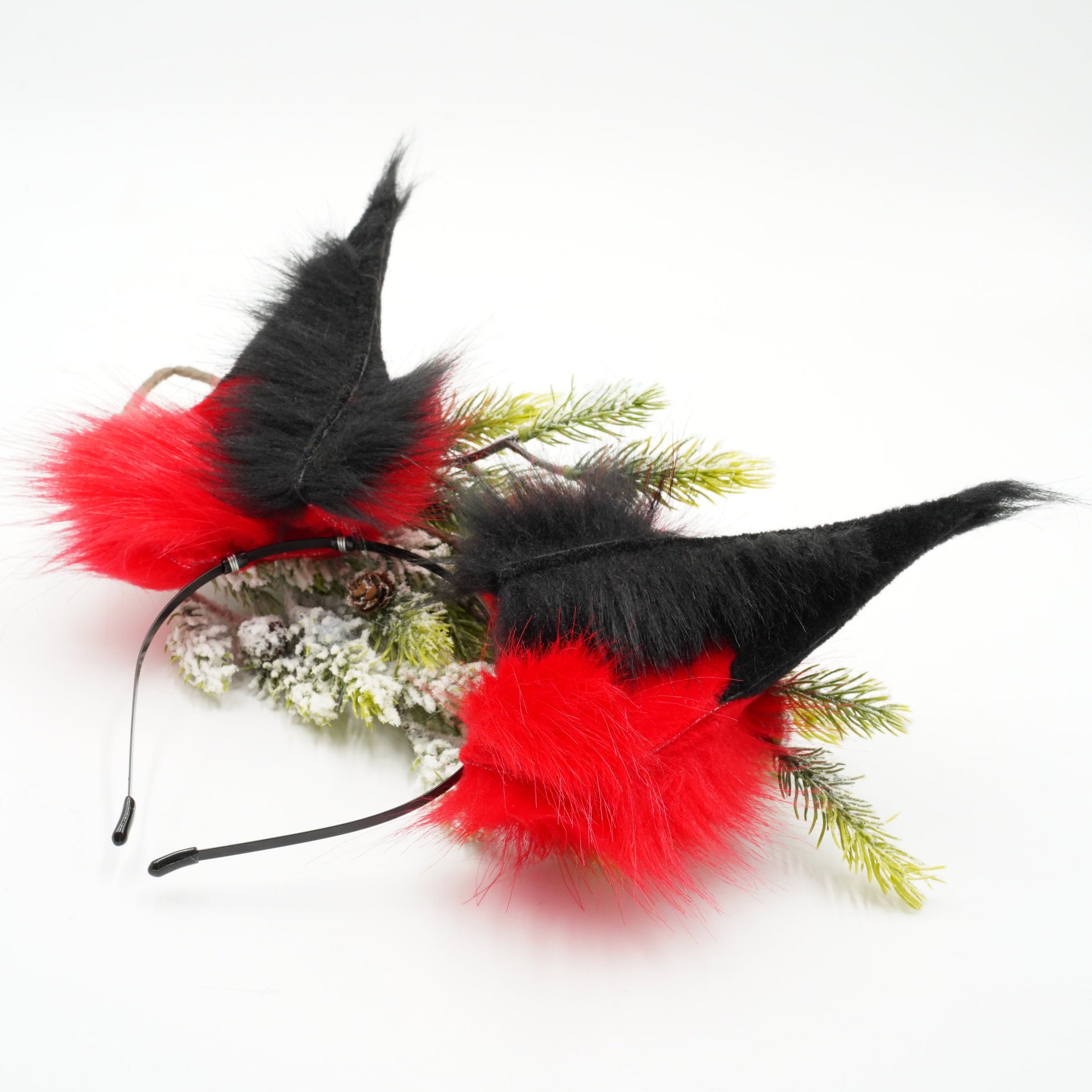 Hasbin Hotel Cosplay Ears Alastor , Red Fox Ears, Furry Ears, Cosplay Ears, Petplay accessory,