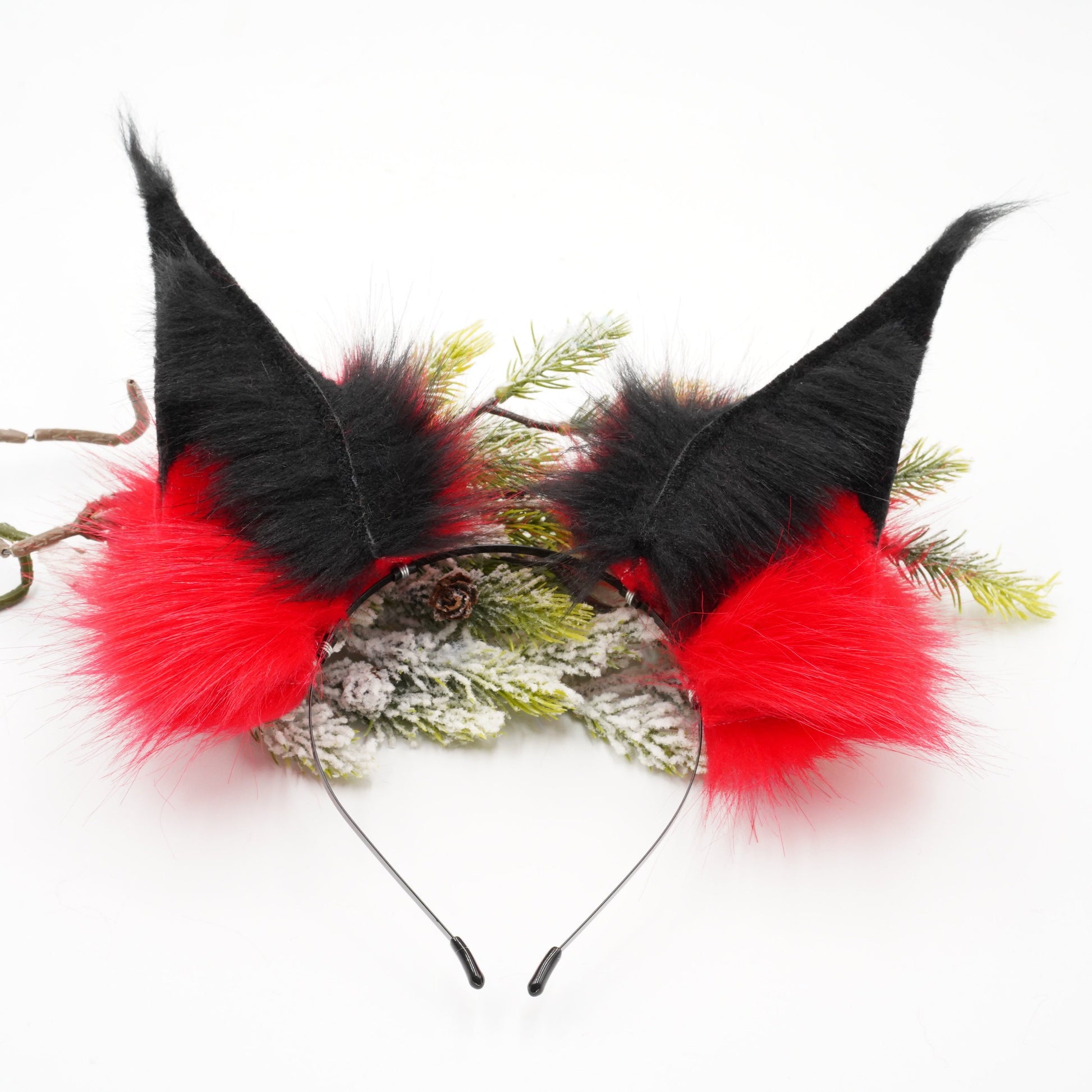 Hasbin Hotel Cosplay Ears Alastor , Red Fox Ears, Furry Ears, Cosplay Ears, Petplay accessory,