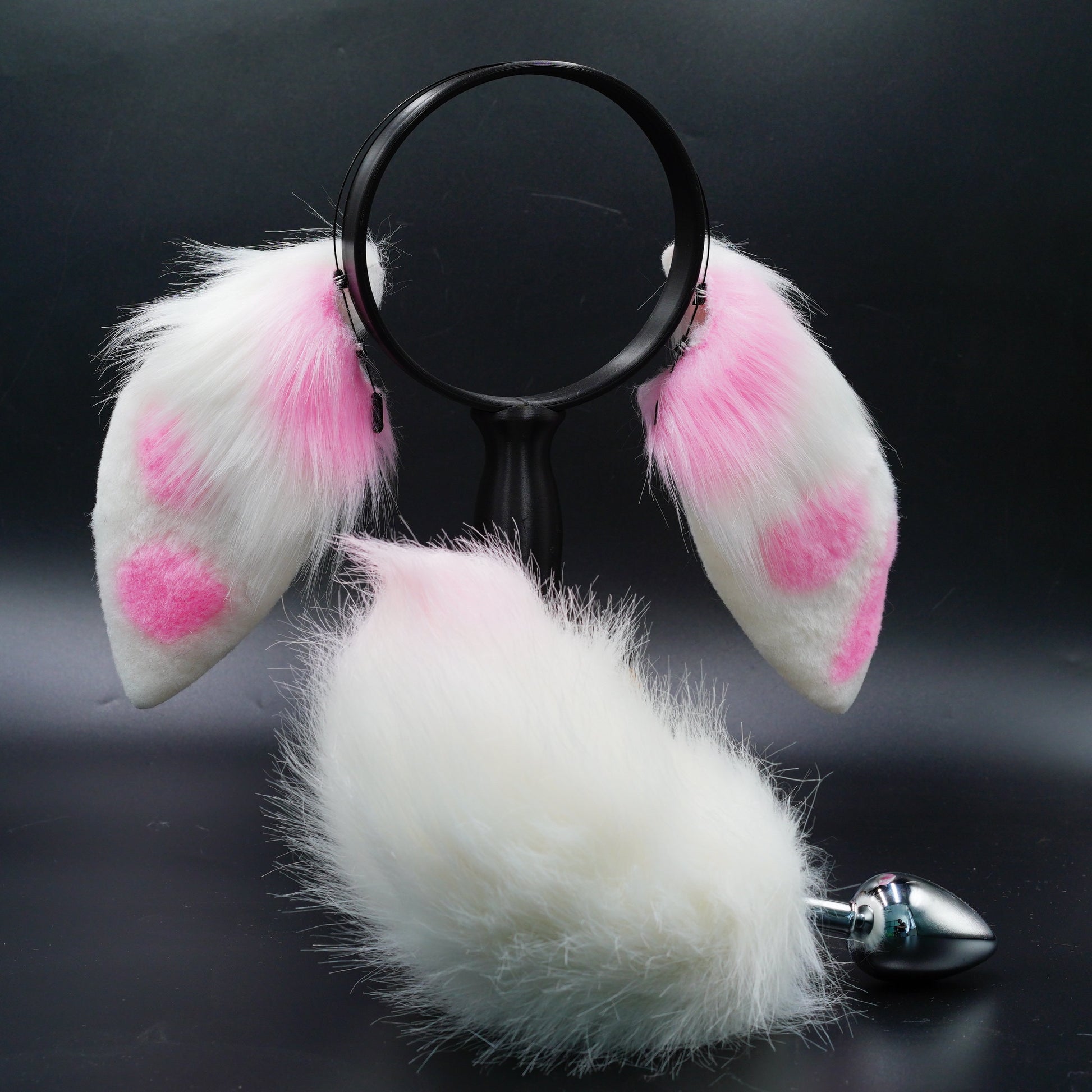 Kawaii spoty bunny ears, Lop Bunny Ears ,light pink lop ears,ginger lop ears, white with light pink bunny ears