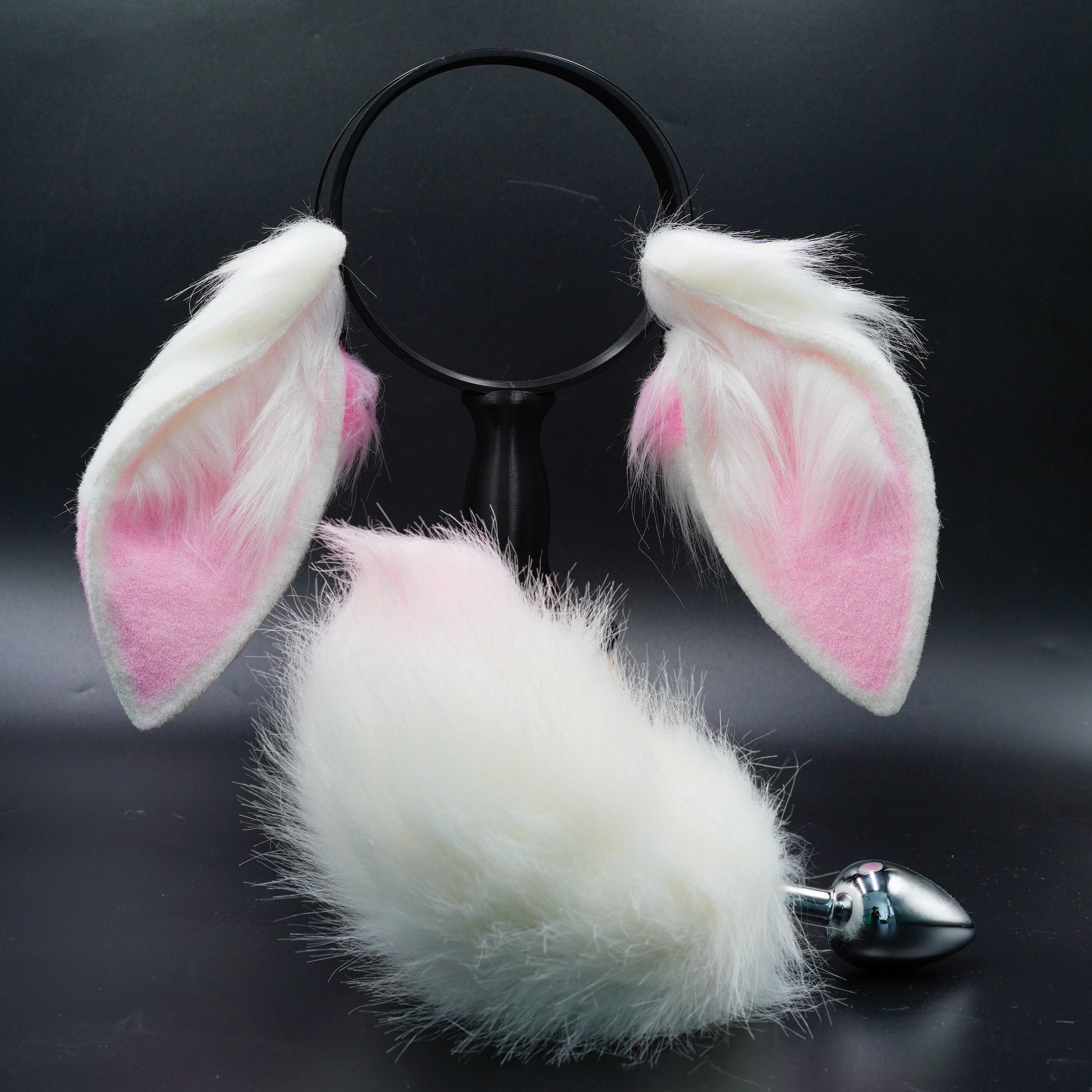 Kawaii spoty bunny ears, Lop Bunny Ears ,light pink lop ears,ginger lop ears, white with light pink bunny ears