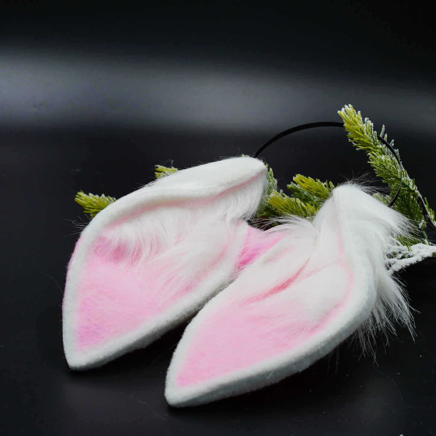 Kawaii spoty bunny ears, Lop Bunny Ears ,light pink lop ears,ginger lop ears, white with light pink bunny ears