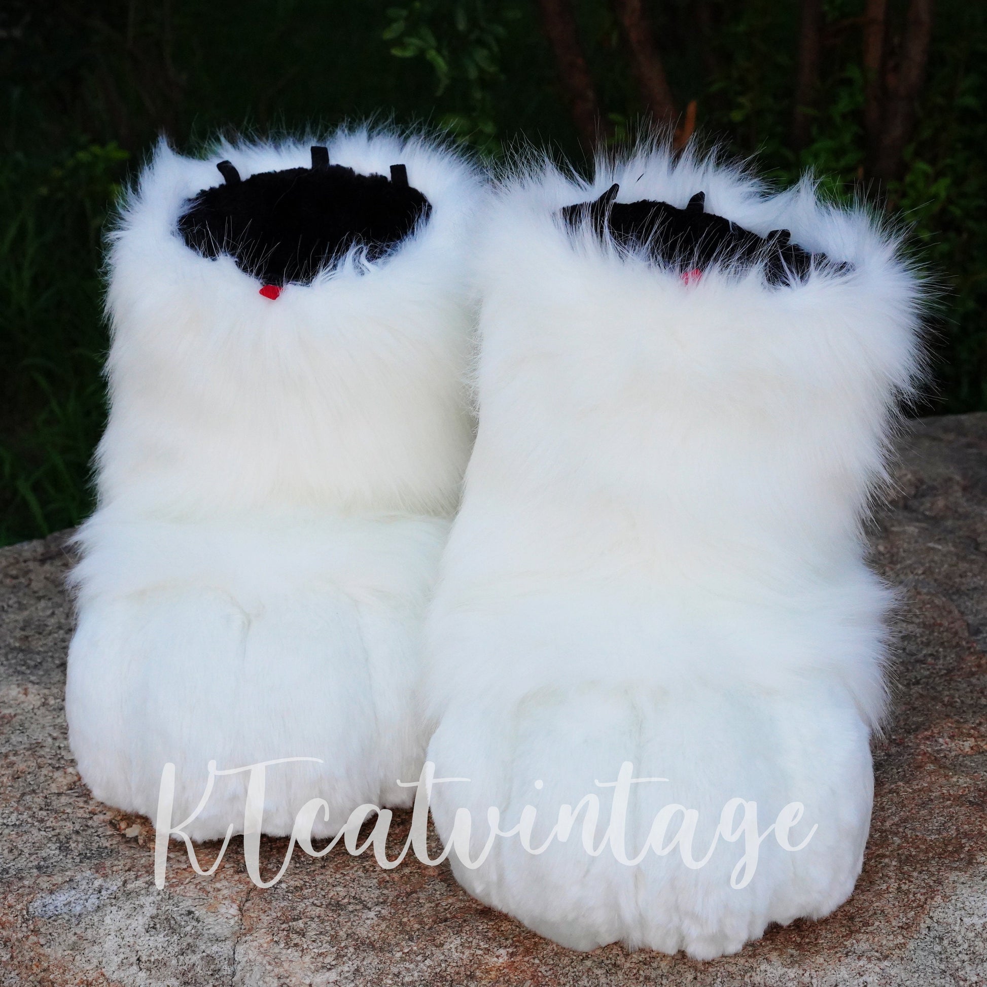 White feet paws fursuit kemono toony kigurumi fursona kawaii outdoor foot paw fursuit shoes cosplay cat dog fox wolf bunny