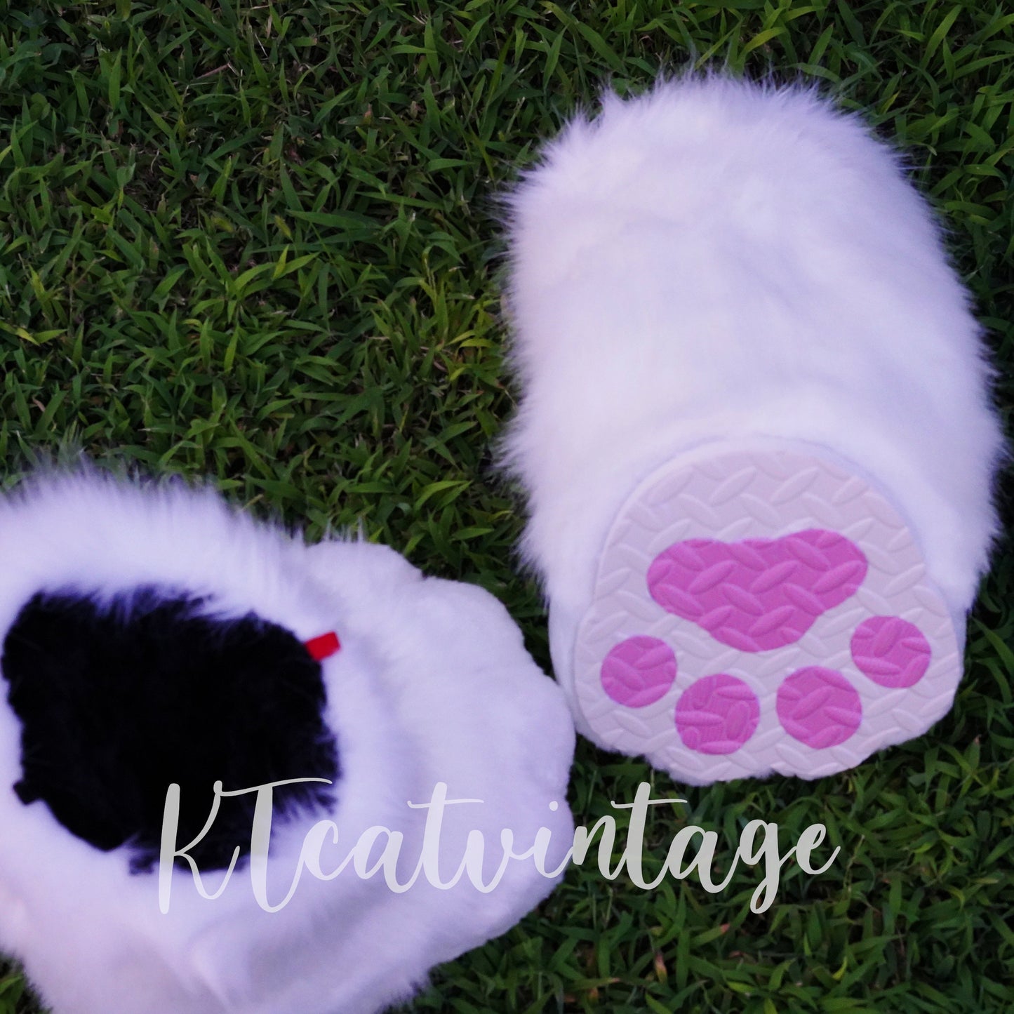 White feet paws fursuit kemono toony kigurumi fursona kawaii outdoor foot paw fursuit shoes cosplay cat dog fox wolf bunny