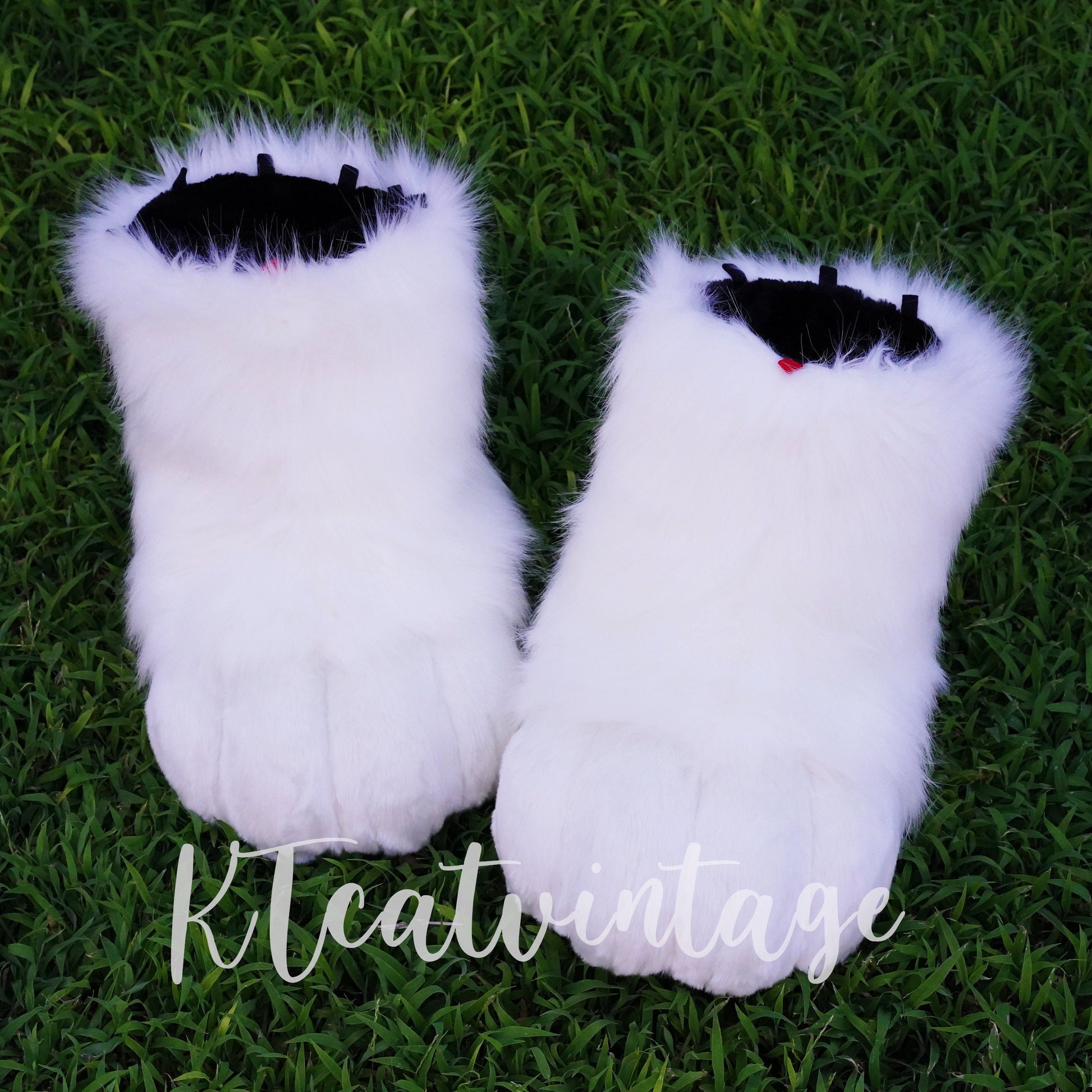 White feet paws fursuit kemono toony kigurumi fursona kawaii outdoor foot paw fursuit shoes cosplay cat dog fox wolf bunny