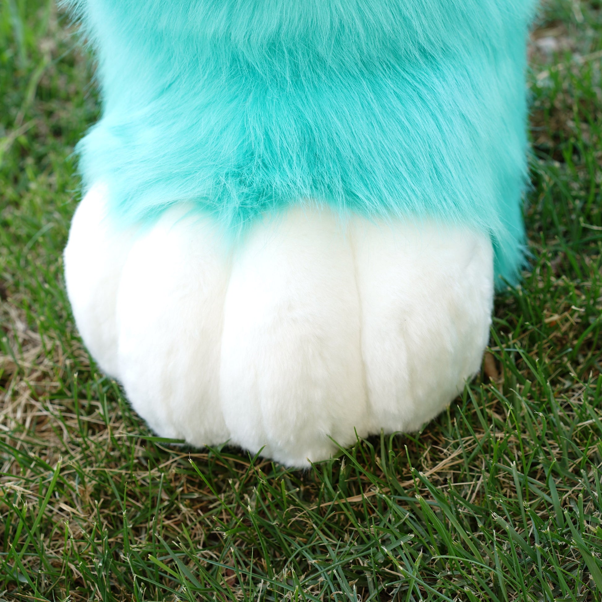 Fursuit shoes mint green Footpaw kemono toony kigurumi cosplay cat dog fox wolf bunny gift furry fursona kawaii outdoor foot paw shoes