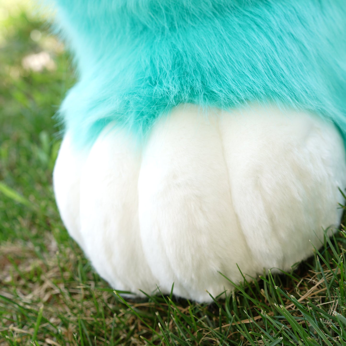 Fursuit shoes mint green Footpaw kemono toony kigurumi cosplay cat dog fox wolf bunny gift furry fursona kawaii outdoor foot paw shoes