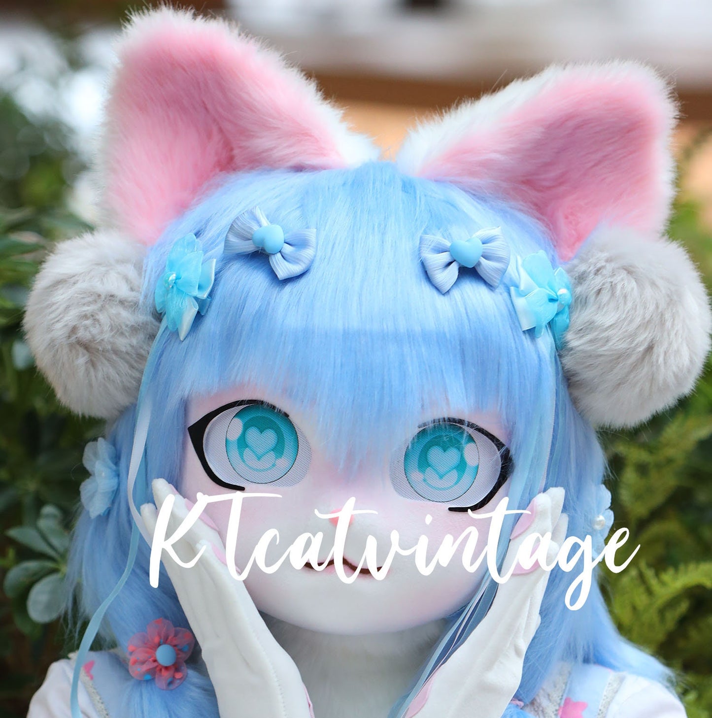 Kigurumi Cat Fur Suit Head Maskfor Fur Fandom,furry art fursuit head Cosplay Mask