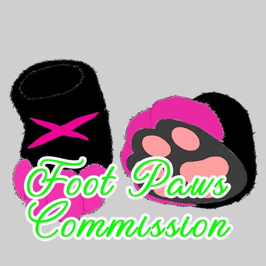 custom fursuit shoes, Fursuit Feetpaw,