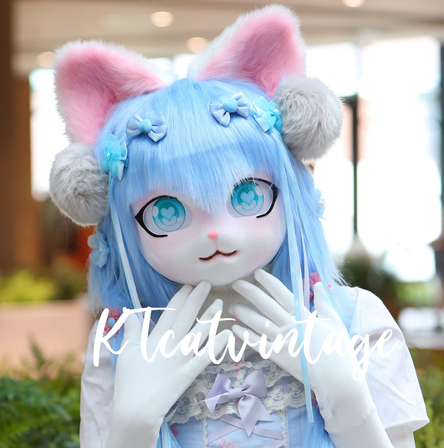 Kigurumi Cat Fur Suit Head Maskfor Fur Fandom,furry art fursuit head Cosplay Mask