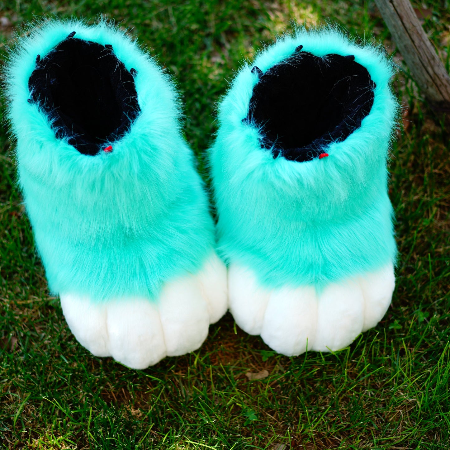 White feet paws fursuit kemono toony kigurumi fursona kawaii outdoor foot paw fursuit shoes cosplay cat dog fox wolf bunny