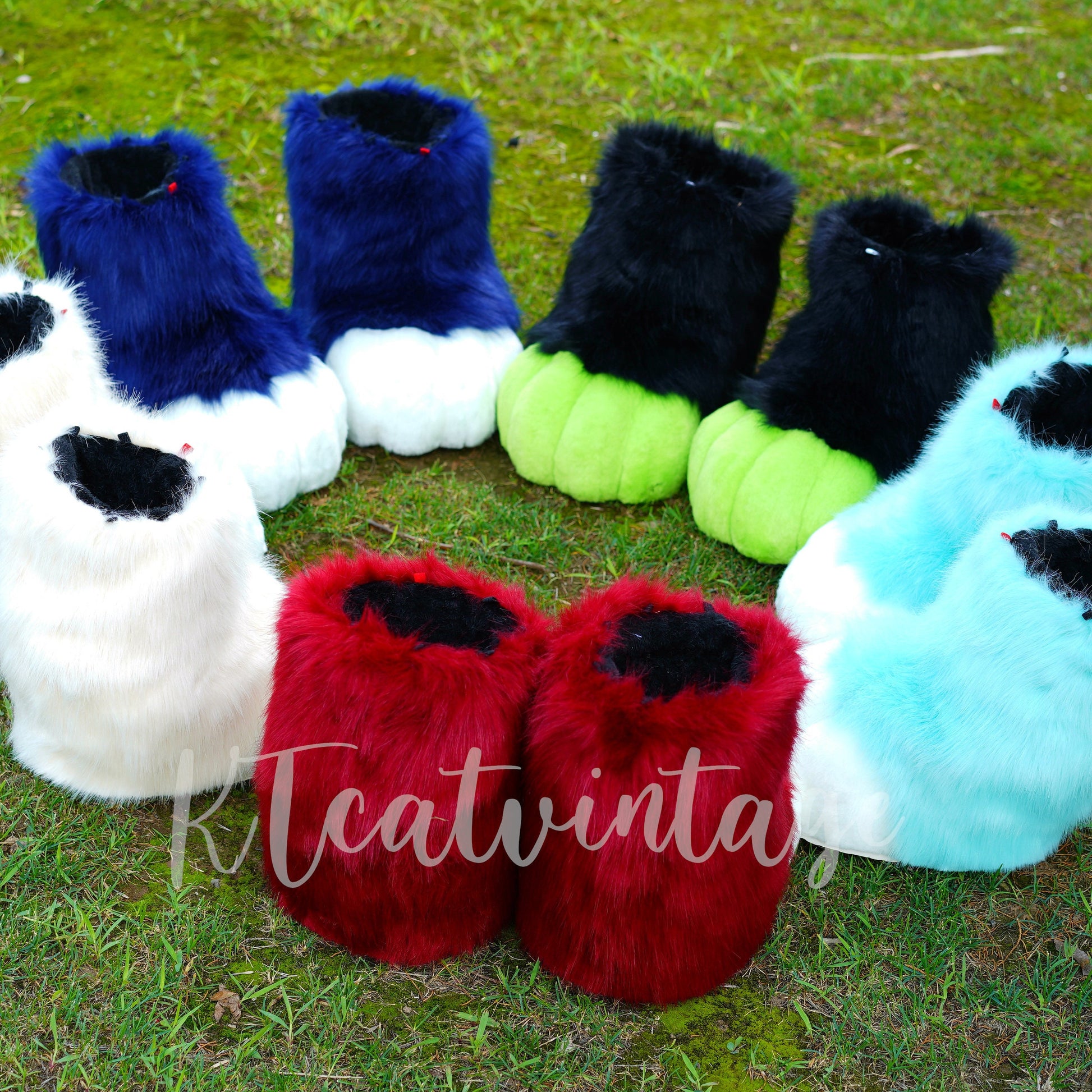 White feet paws fursuit kemono toony kigurumi fursona kawaii outdoor foot paw fursuit shoes cosplay cat dog fox wolf bunny