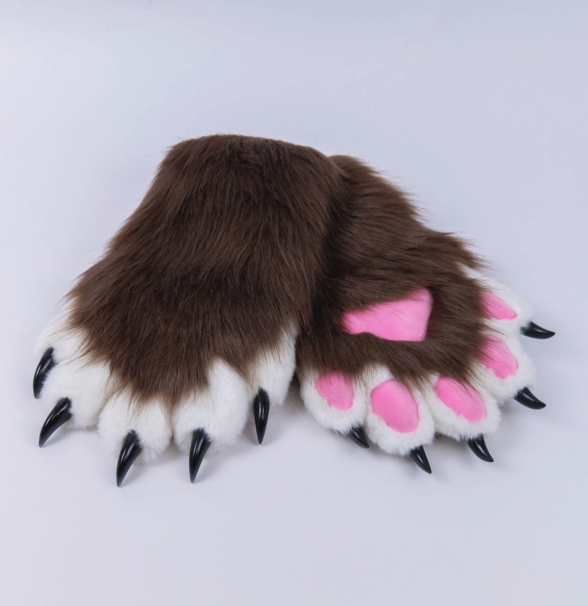 Wine red cat paws, cat gloves,custom Fursuit gloves, Furry paws, fursuit paws, Furry art, pet play, faux fur paws with 5 finger