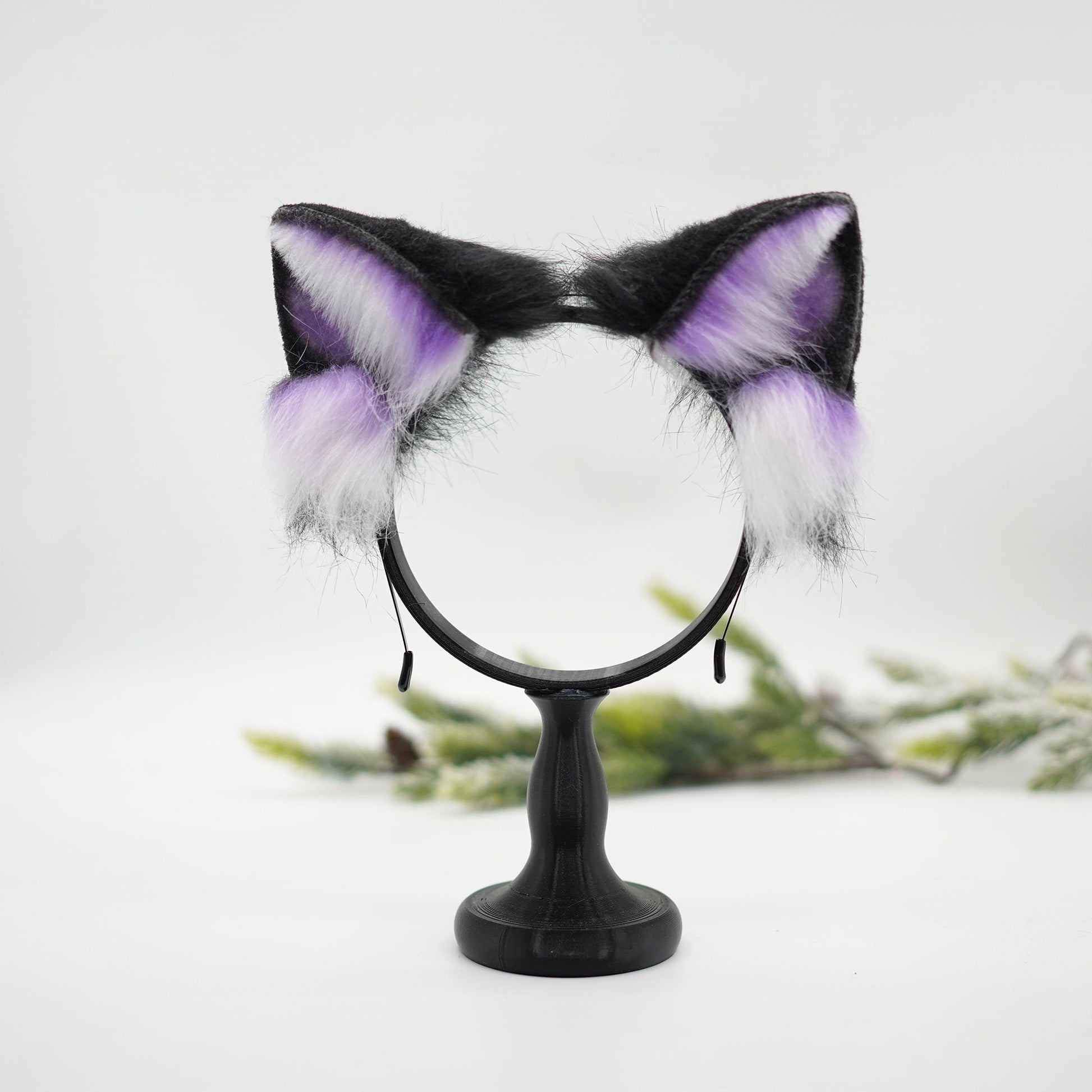 Handmade Furry Fursuit Realistic Fox Cat Ear, Anime Petplay Cosplay Ear, Wolf Ear Hair Band, Beast Ear, Cosplay Wolf Ear, Black Wolf Ear