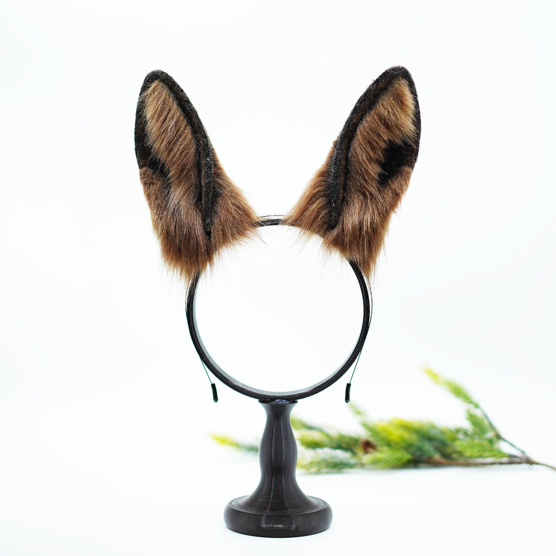 Kawaii ears, bunny ears, Faux fur animal ears ,Cosplay bunny ear, Mouldable ears, handmade bunny ear headband,Brown Bunny ears,