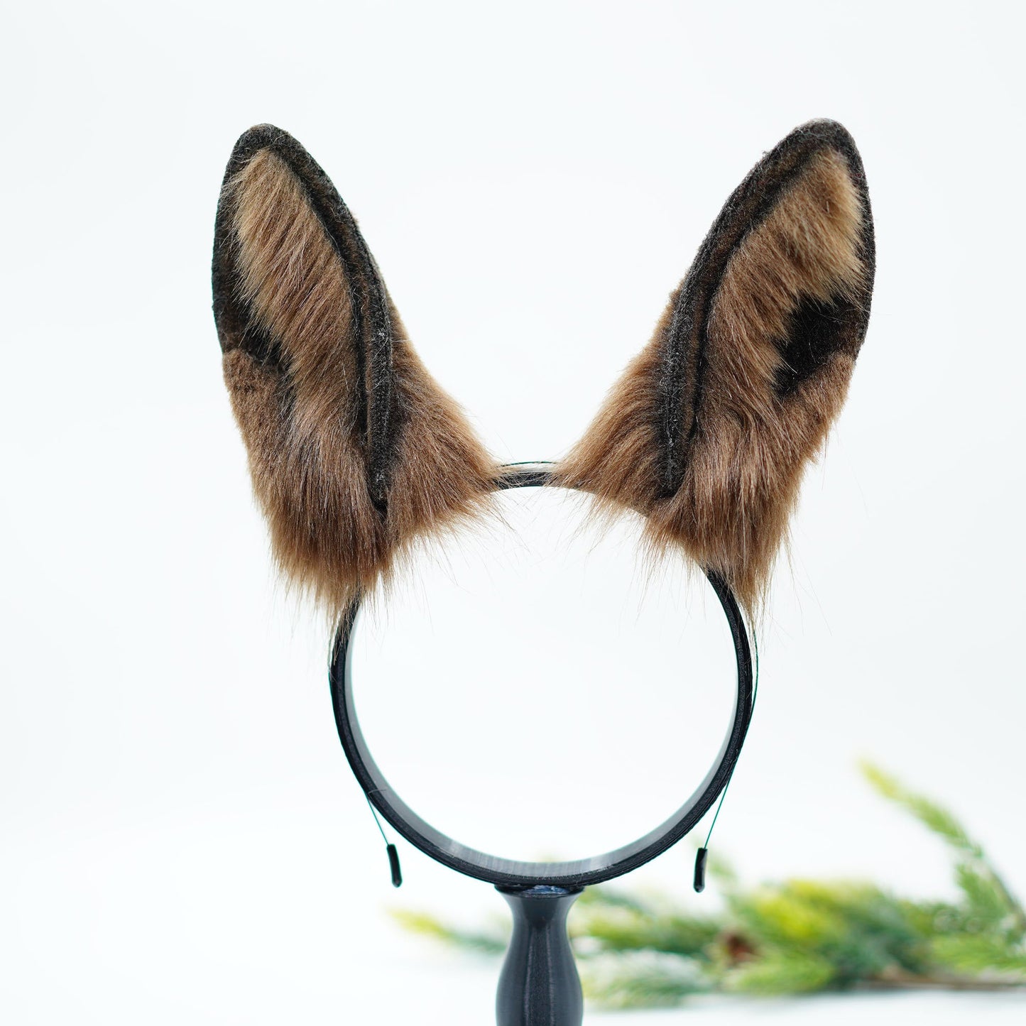 Kawaii ears, bunny ears, Faux fur animal ears ,Cosplay bunny ear, Mouldable ears, handmade bunny ear headband,Brown Bunny ears,