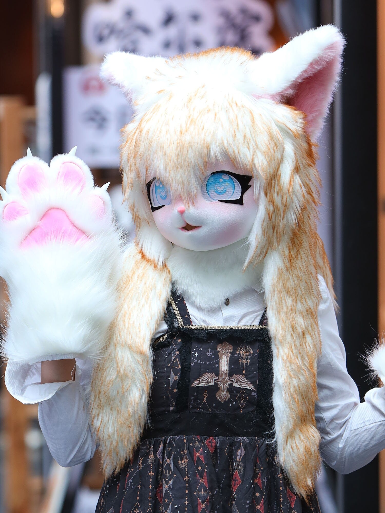 Ready to ship Cat Kigurumi Fur Suit Head Mask for 2023 Halloween Costume Many identical products are on sale