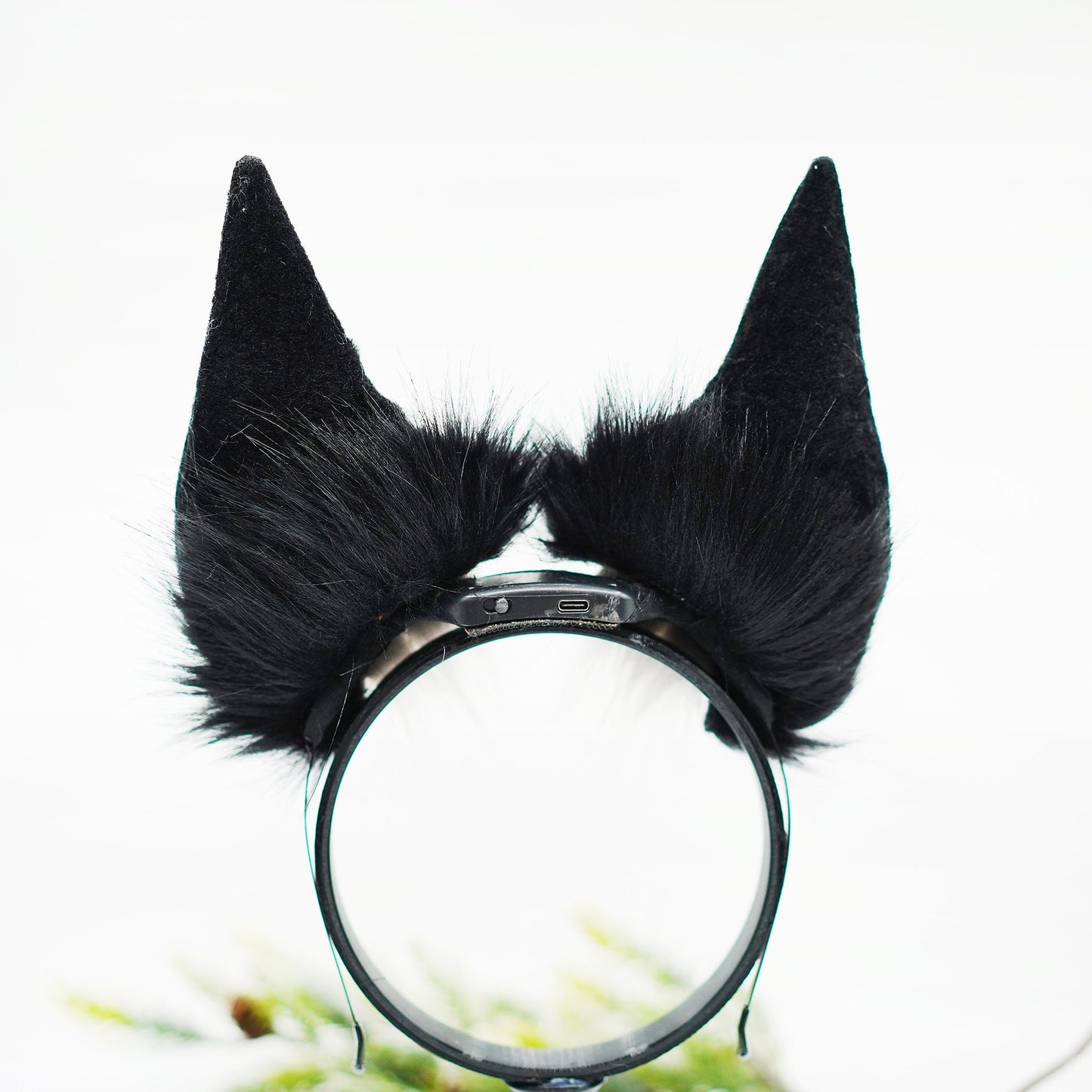 Realistic Anubis wolf ear,Black Gray animal ear,Faux fur ear,Dieb ear,Wolf ear headband,Anime ear,Wolf cosplay ear,Aritificial furry ears