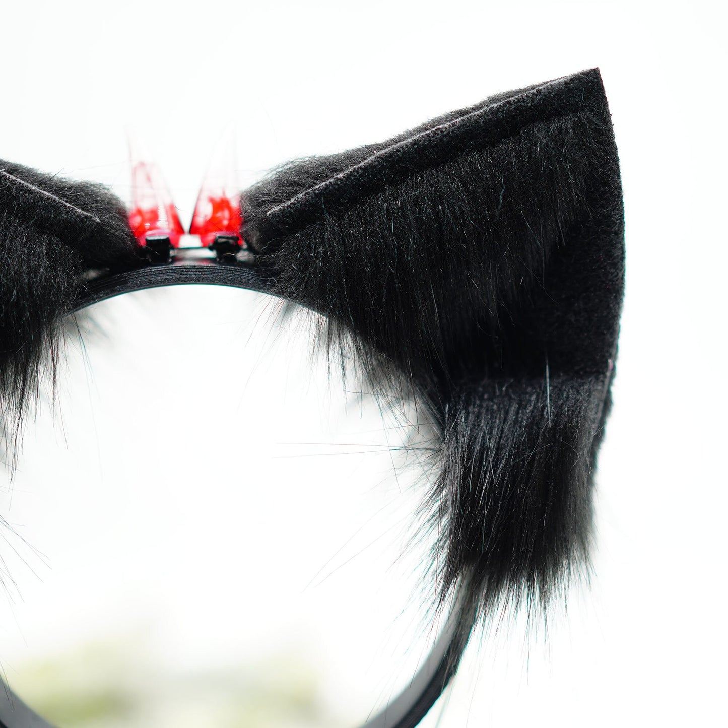 Black Kitten Ear, othic Style Kitten Ears, kitten Ears Cosplay, Cosplay Cat Ear, Cosplay Ear, Anime Cosplay, Cat Headband, Cat Head Band,