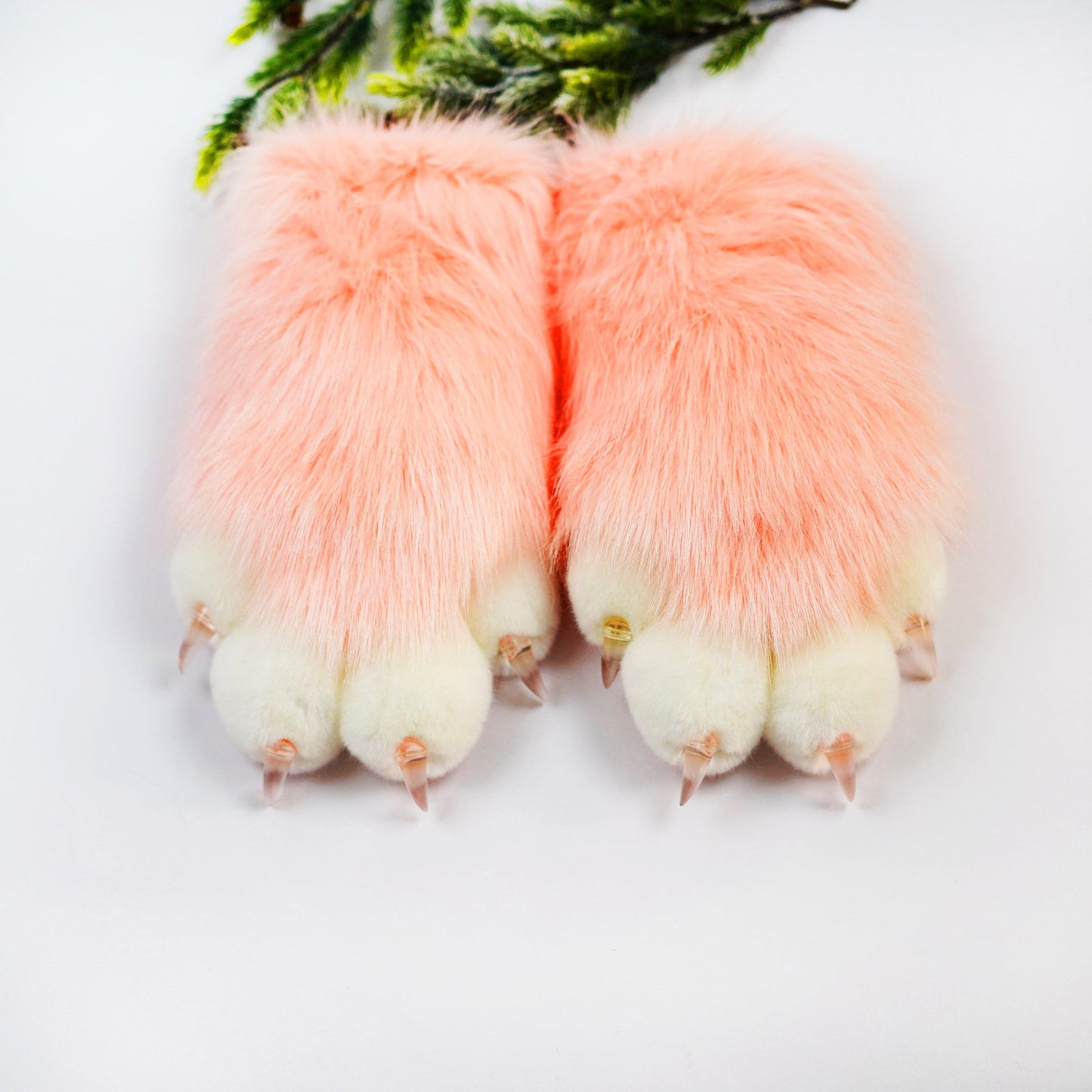 Light pink & pink Fursuit Handpaws,cutefurry Cat fursuit, Custom Fursuit gloves,Handmade cat paws, cosplay paws, paws with 4 finger