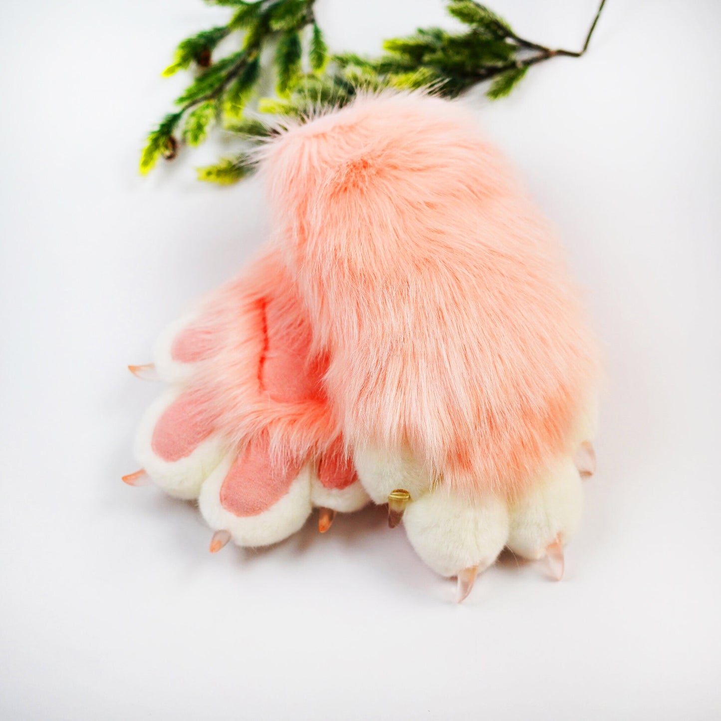 Light pink & pink Fursuit Handpaws,cutefurry Cat fursuit, Custom Fursuit gloves,Handmade cat paws, cosplay paws, paws with 4 finger