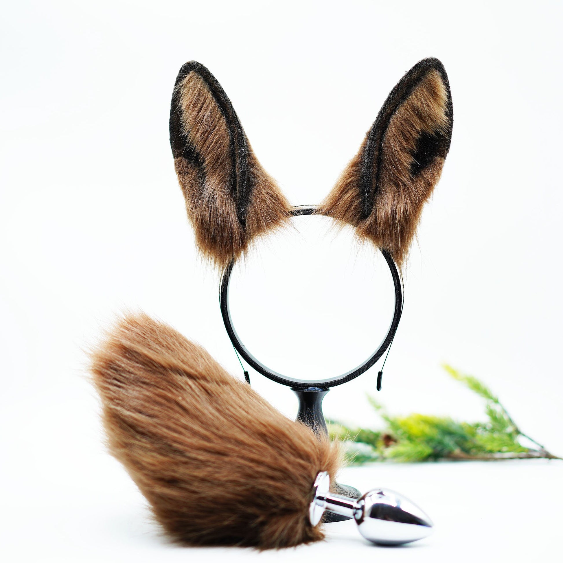 Kawaii ears, bunny ears, Faux fur animal ears ,Cosplay bunny ear, Mouldable ears, handmade bunny ear headband,Brown Bunny ears,