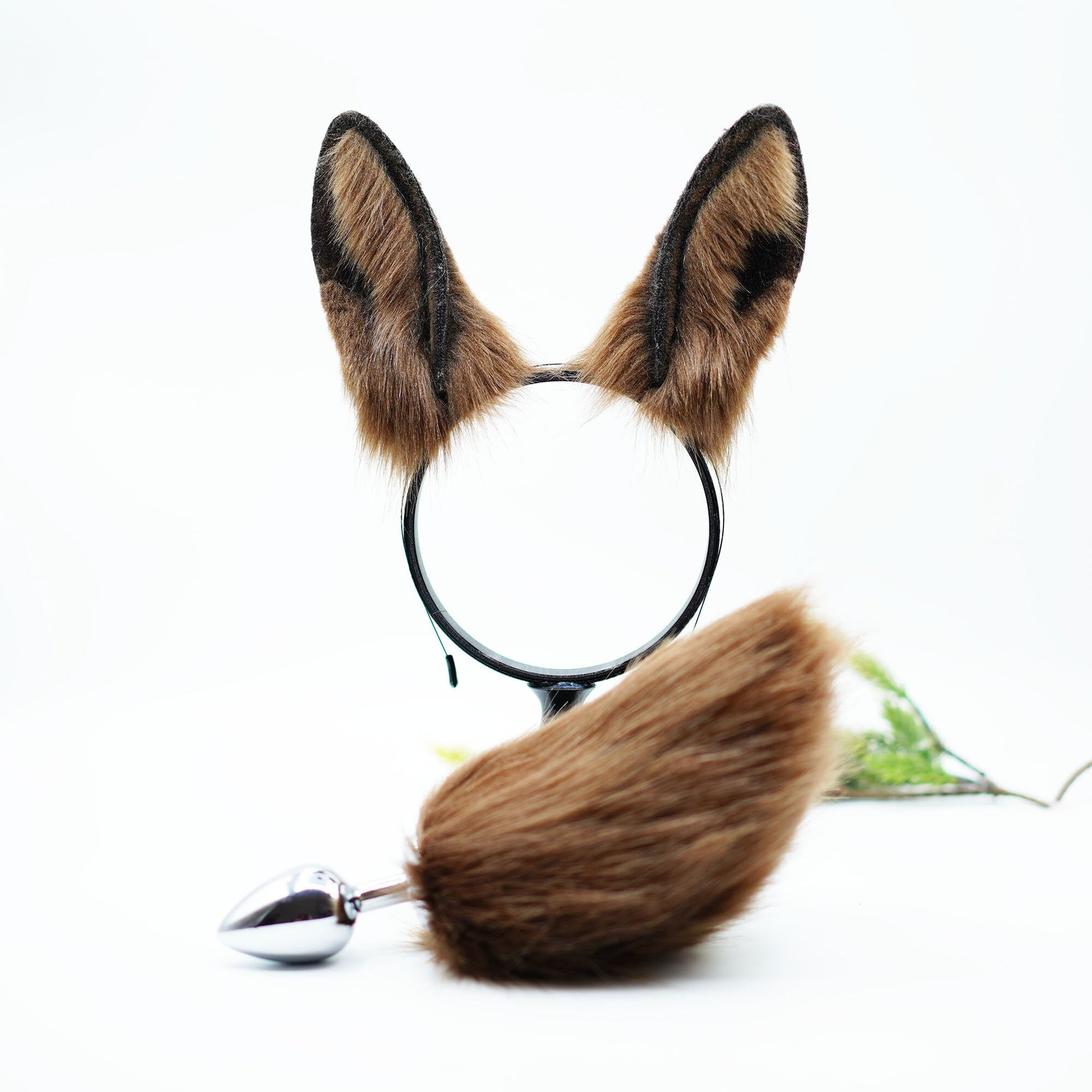 Kawaii ears, bunny ears, Faux fur animal ears ,Cosplay bunny ear, Mouldable ears, handmade bunny ear headband,Brown Bunny ears,