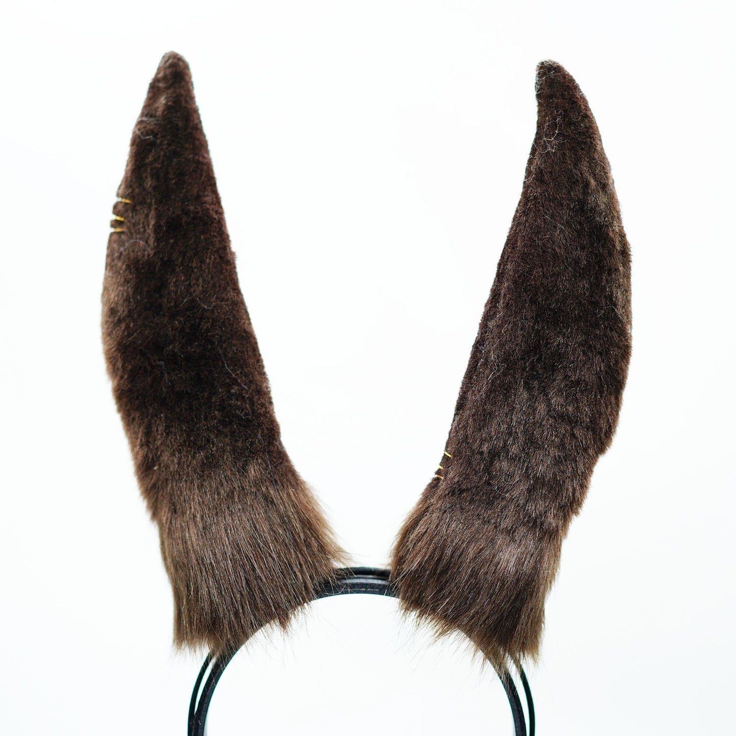 Cosplay bunny ear and tail, Cosplay Rabbit Ears ,Kit Charming Animal Headdress ear,Furry Bunny Mouldable ears, handmade ear headband,