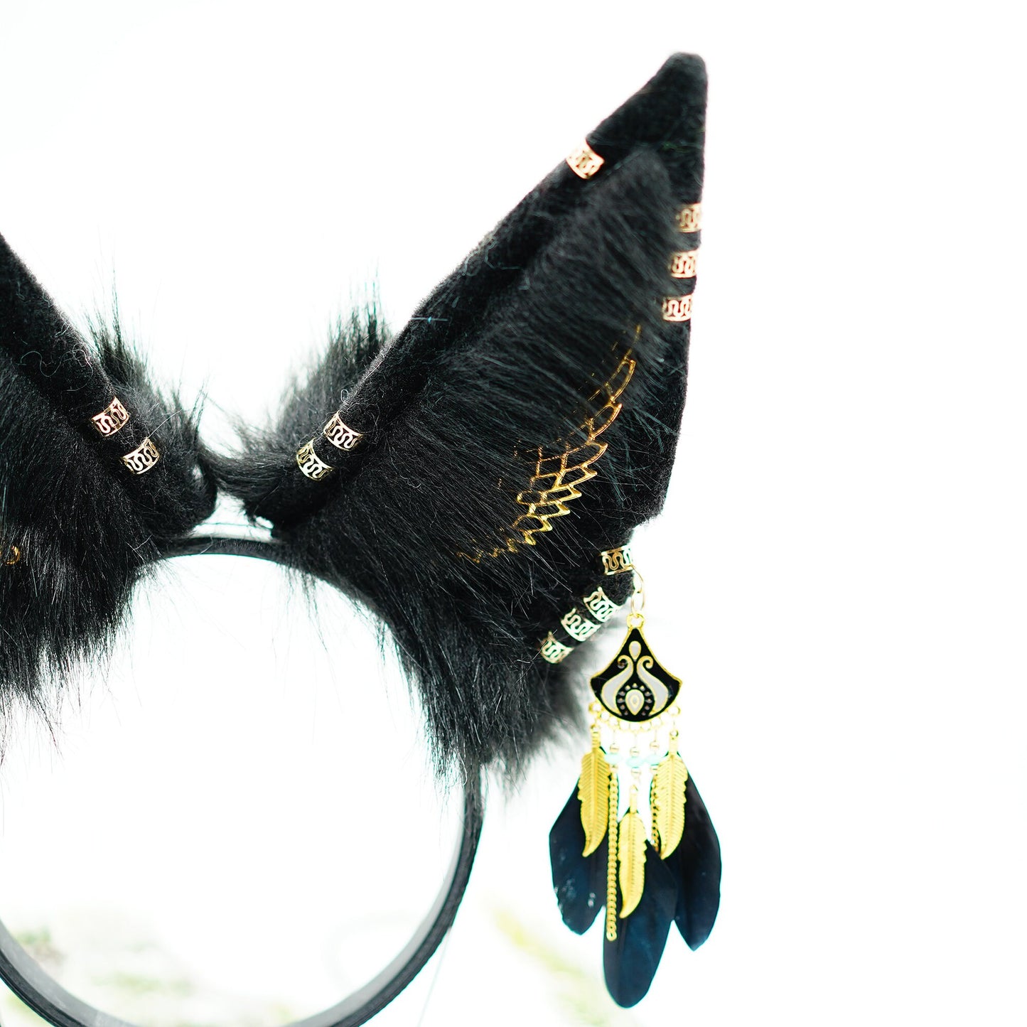 Jackal Wolf, Anubis Ears Hairband, Cosplay Party Anime Ancient Egyptian Mythology Anubis Ear Animal Ear Headband White Black Brown Halloween