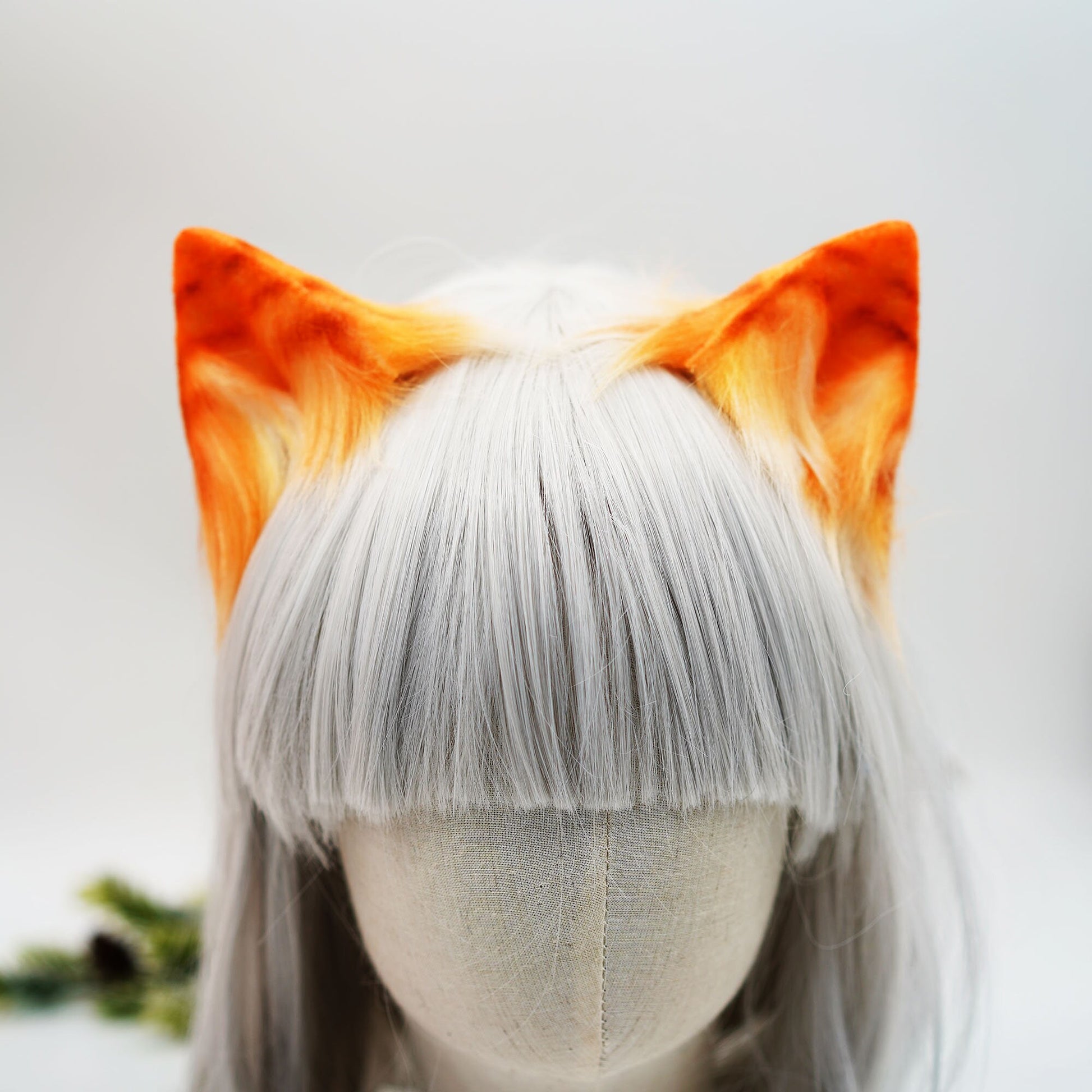 Cosplay Cat Fox ear headband Halloween costume cosplay faux ears,anime ears, ears, cosplay ear,costume ears,Handmade realistic ears and tail