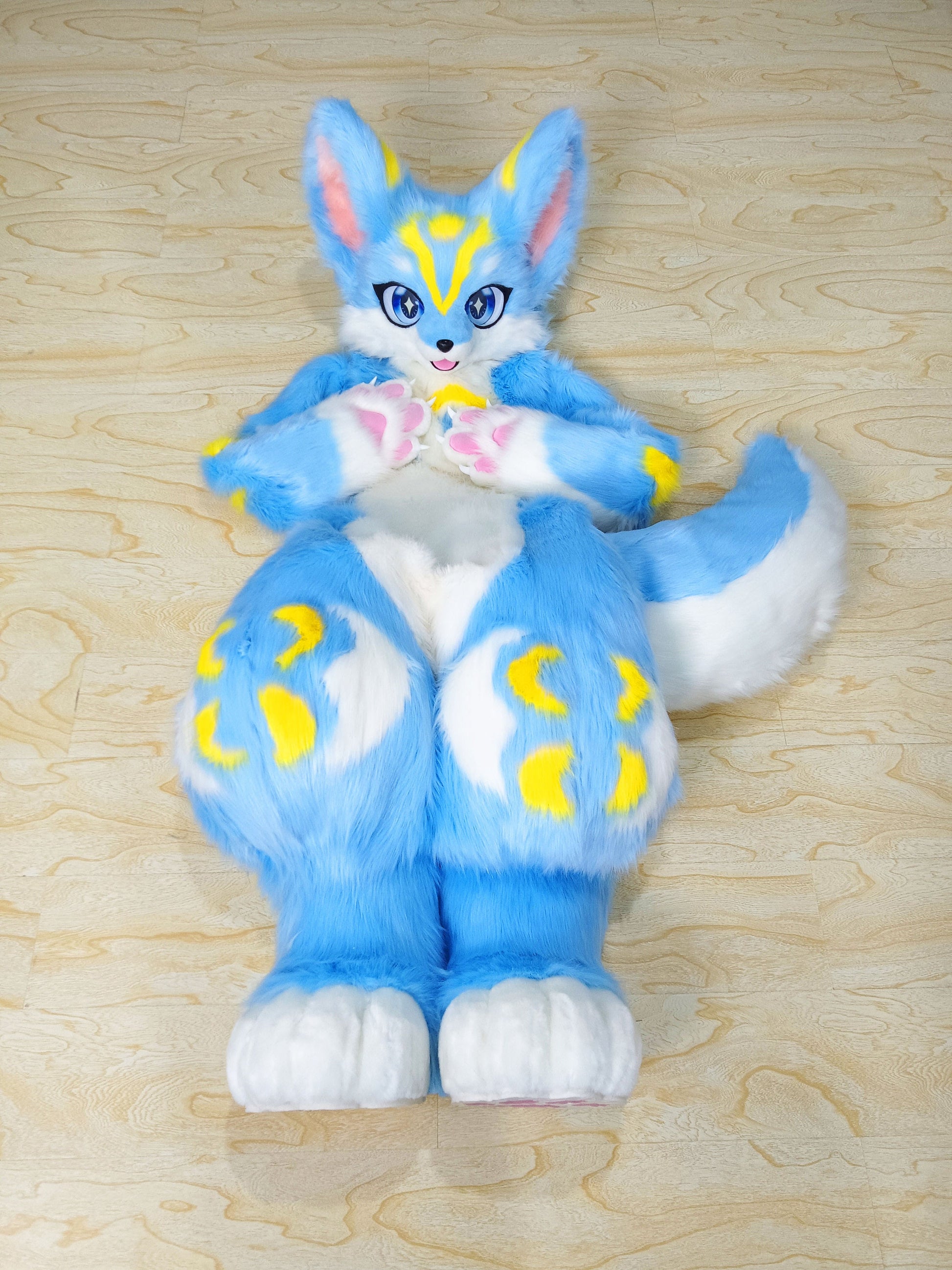 Fursona Anime Commissioned customization cosplay Furry fandom,Full Fursurit set, Fursuit body paws, shoes tail, Cat Head Furrry,