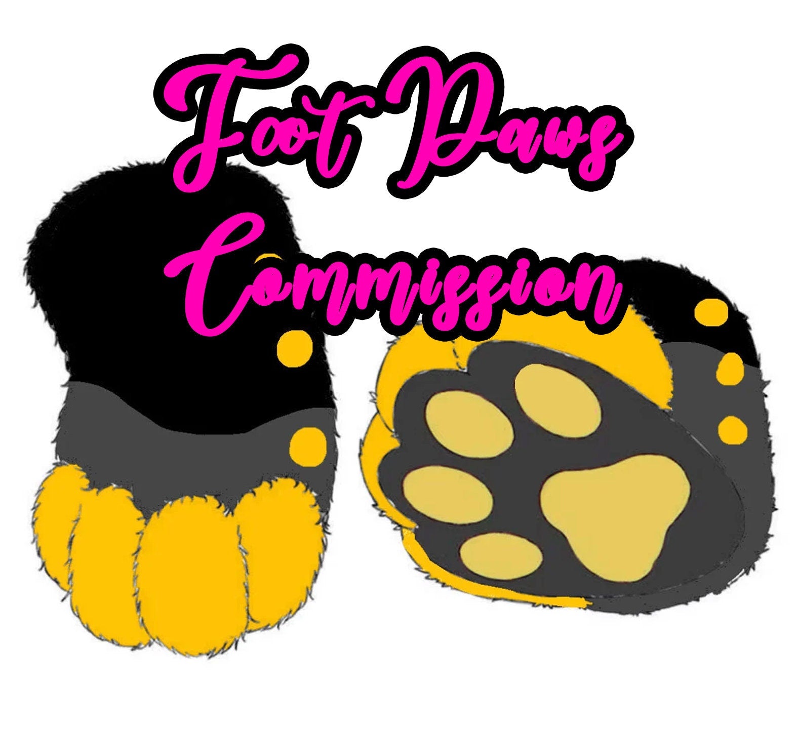 fursuit feet paws, Custom feet paws