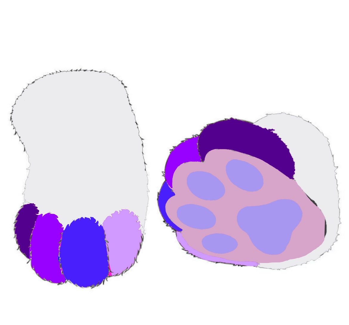 fursuit feet paws, Custom feet paws