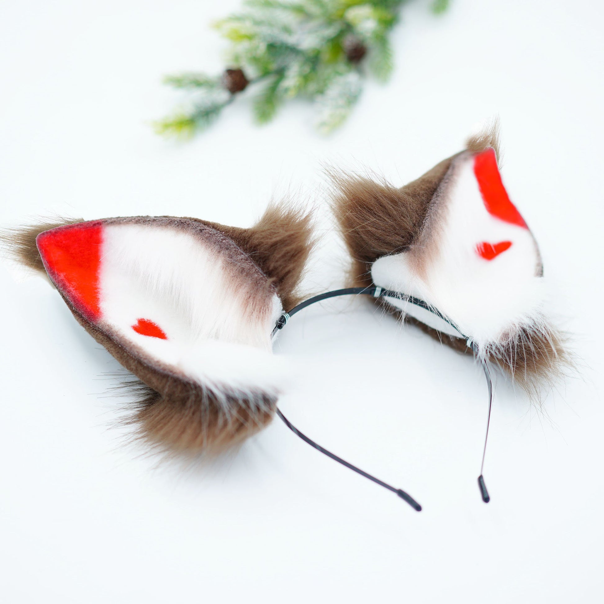 Hostel fox ears and tail, fox ears and tail, fox ears, tail plug, ears headband, cat ears, DDLG, handmade ears, pet play, custom ears