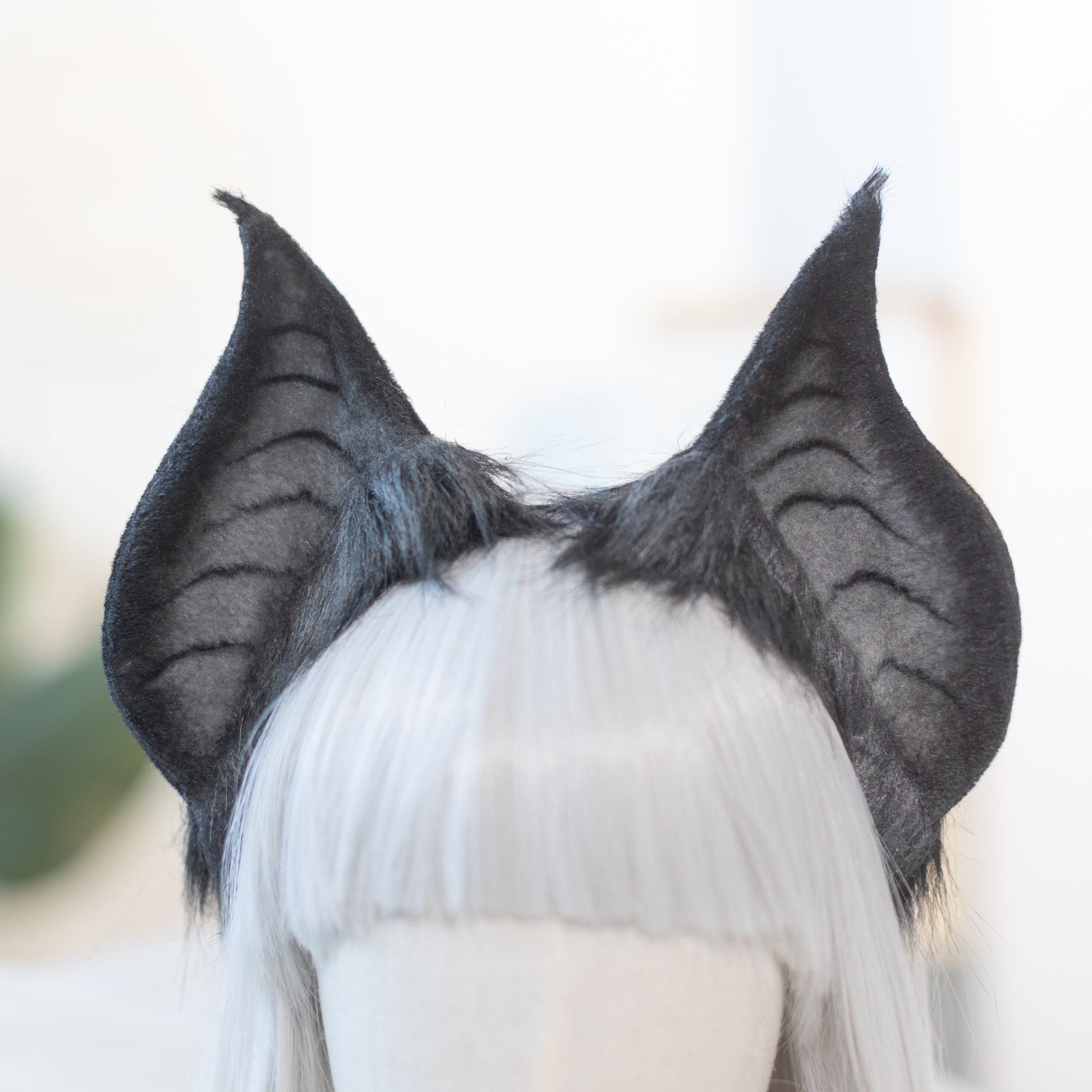 Bat cat ears, evil cat ears and tail, Wolf ears,tail plug,fox ears headband, DDLG, handmade ears, pet play, custom ears,Halloween,furry