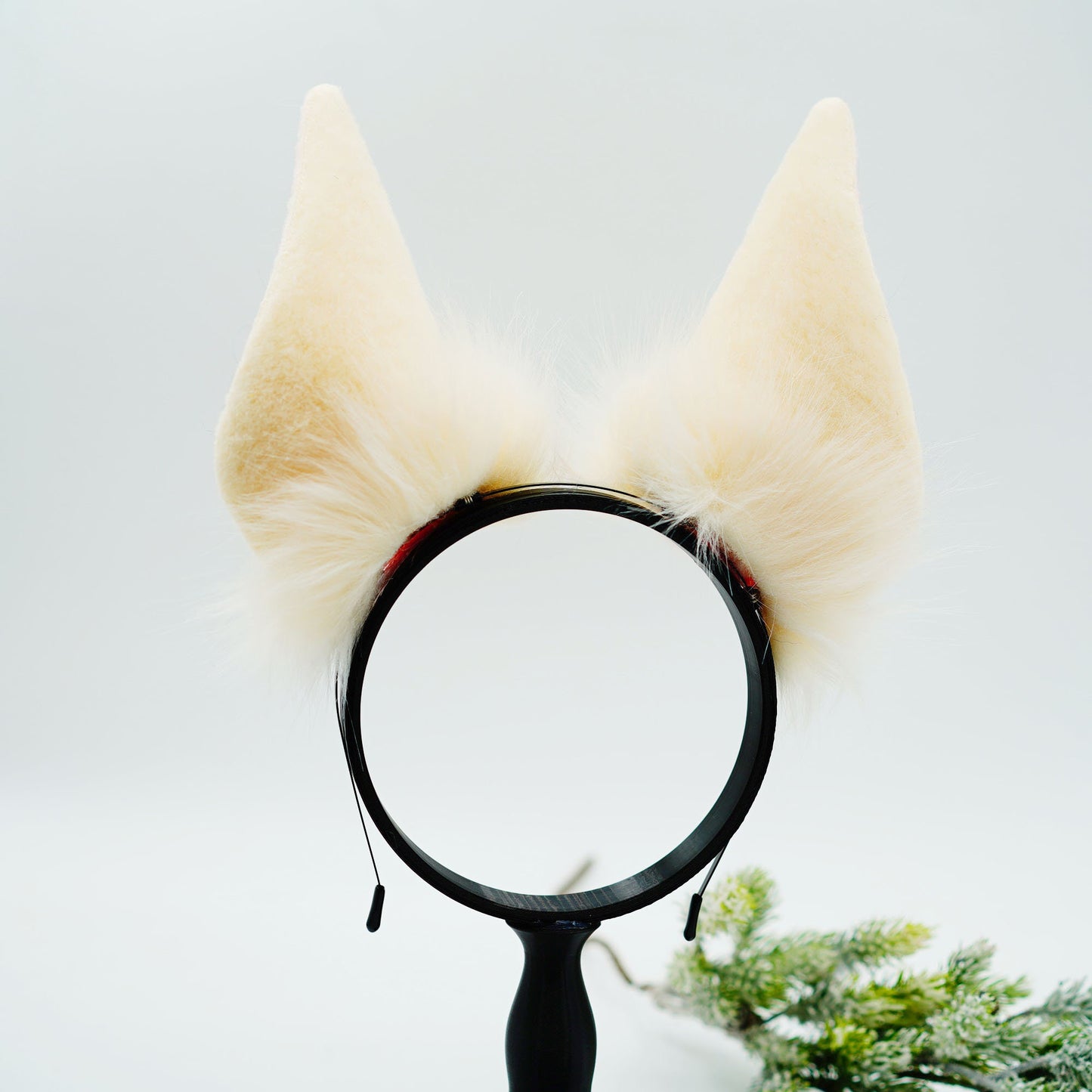 KTcatvintage Huge Doberman's ears hair bands animal ear,Faux fur ear,Dieb ear,Wolf ear headband,Anime ear,Wolf cosplay ear,Anubis, pet play