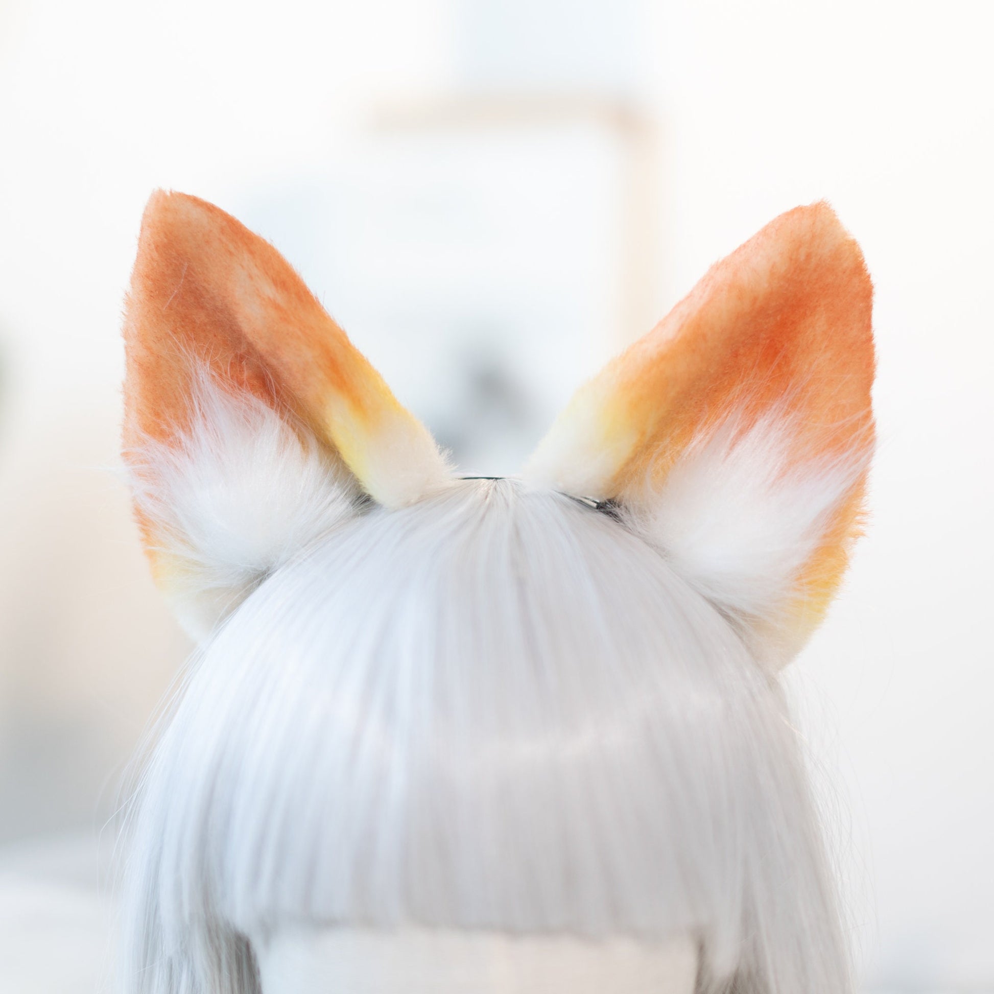 Versatile Orange Fox Ears & Tail Set-Perfect for Halloween, Stage, and Furry Gatherings and tail,shepherd ear headband petplay clever hunter