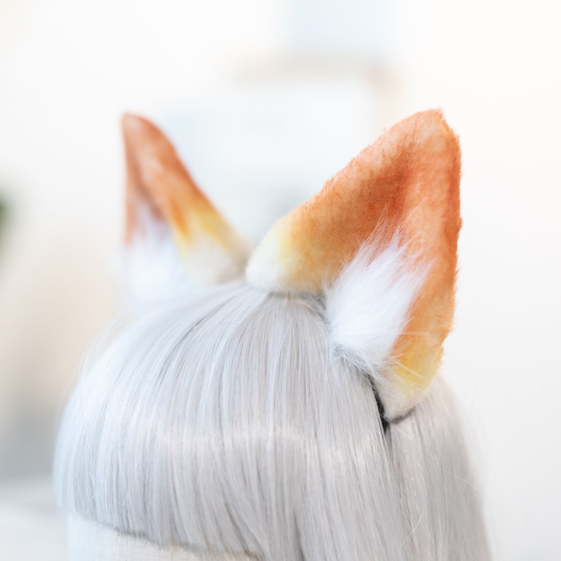 Versatile Orange Fox Ears & Tail Set-Perfect for Halloween, Stage, and Furry Gatherings and tail,shepherd ear headband petplay clever hunter