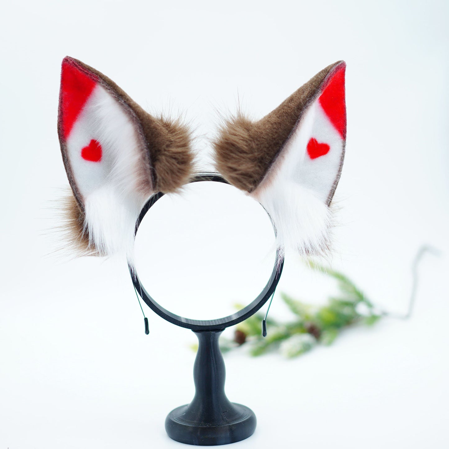 Hostel fox ears and tail, fox ears and tail, fox ears, tail plug, ears headband, cat ears, DDLG, handmade ears, pet play, custom ears