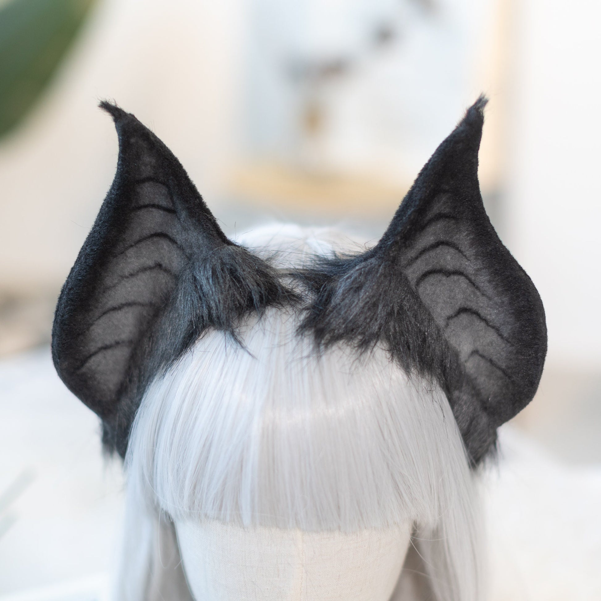 Bat cat ears, evil cat ears and tail, Wolf ears,tail plug,fox ears headband, DDLG, handmade ears, pet play, custom ears,Halloween,furry