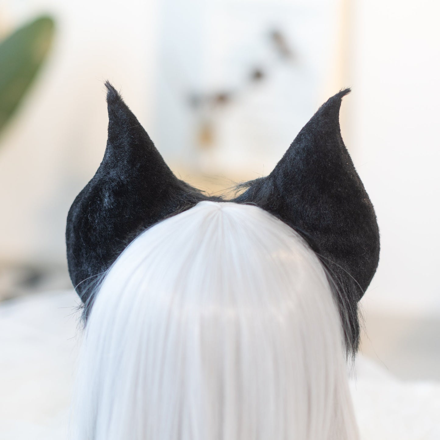 Bat cat ears, evil cat ears and tail, Wolf ears,tail plug,fox ears headband, DDLG, handmade ears, pet play, custom ears,Halloween,furry