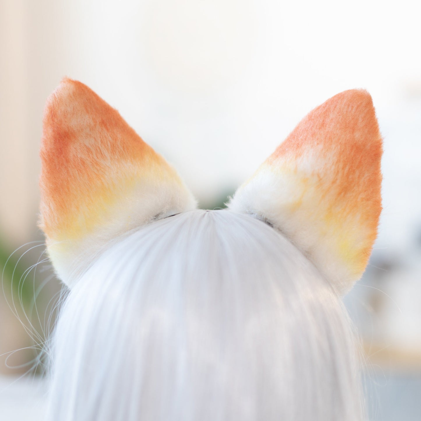 Versatile Orange Fox Ears & Tail Set-Perfect for Halloween, Stage, and Furry Gatherings and tail,shepherd ear headband petplay clever hunter