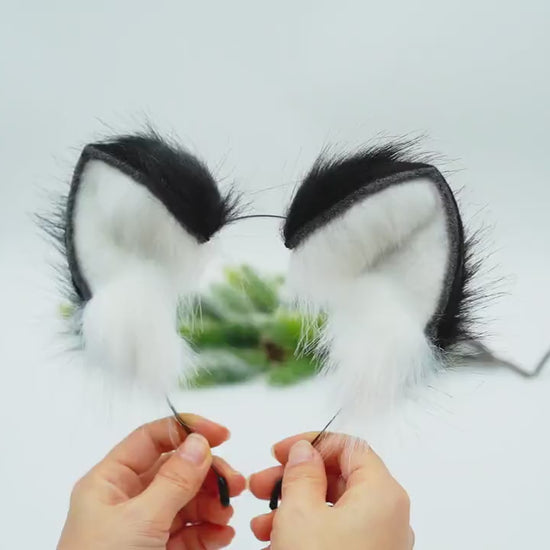 Cosplay Ears ， Faux Ears ，Egyptian Cat Ears， dog cat ears and tail ,Cosplay Anime Cosplay,  Fluffy Ears, Kawaii Ears, Ears Headband